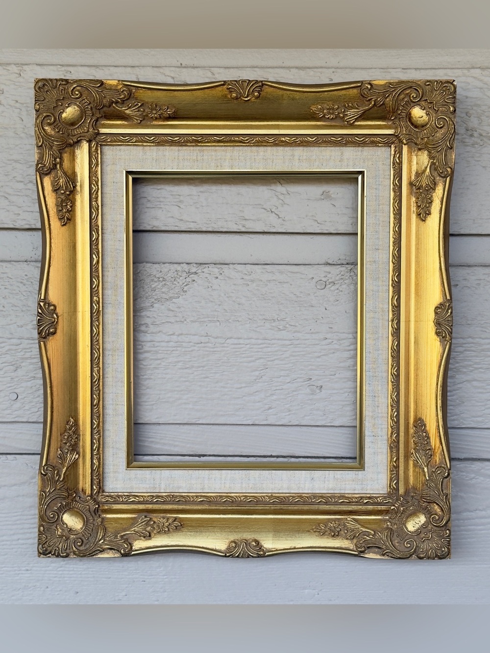 Vintage Wood Frame Gold Gilt Baroque Motif Frames Fits 10x8” Art Painting